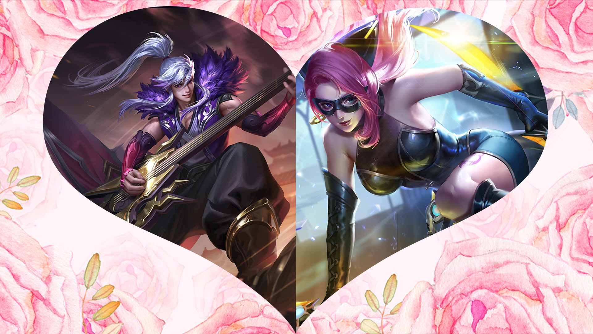 峡谷cp大盘点!他们都是情人节,520皮肤的有力竞争者