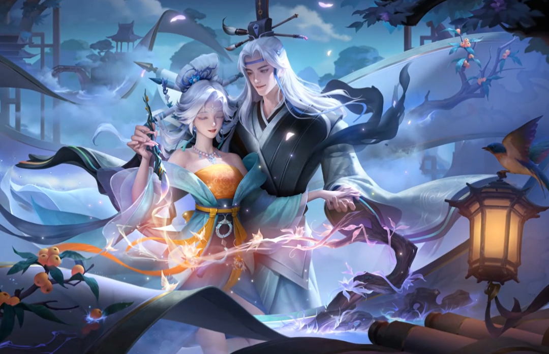 干将莫邪传说限定皮肤画中仙评测古风特效很仙