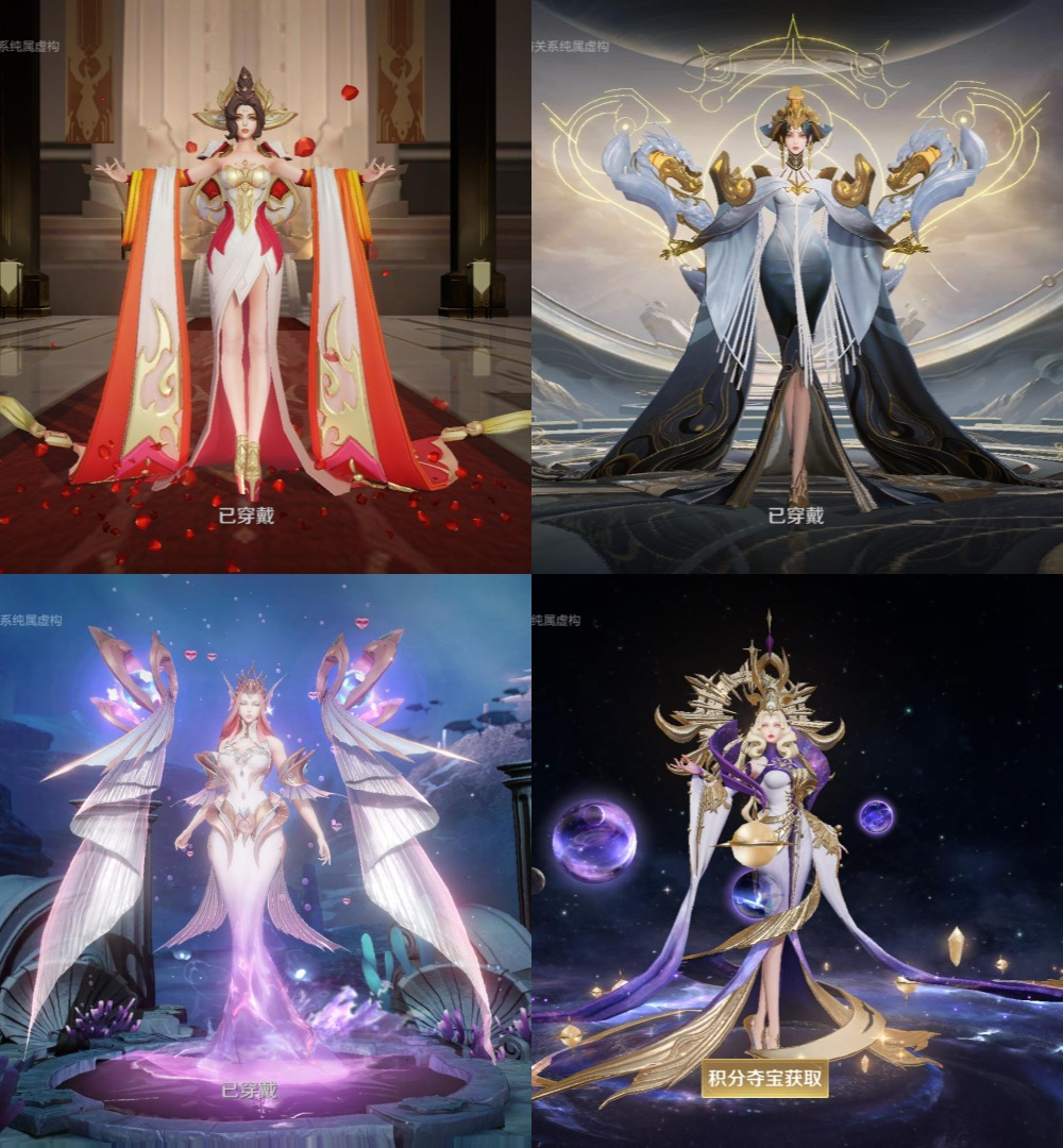 武则天原皮类似的摊手站立姿势,相比之下,海洋之心和倪克斯神谕的站姿