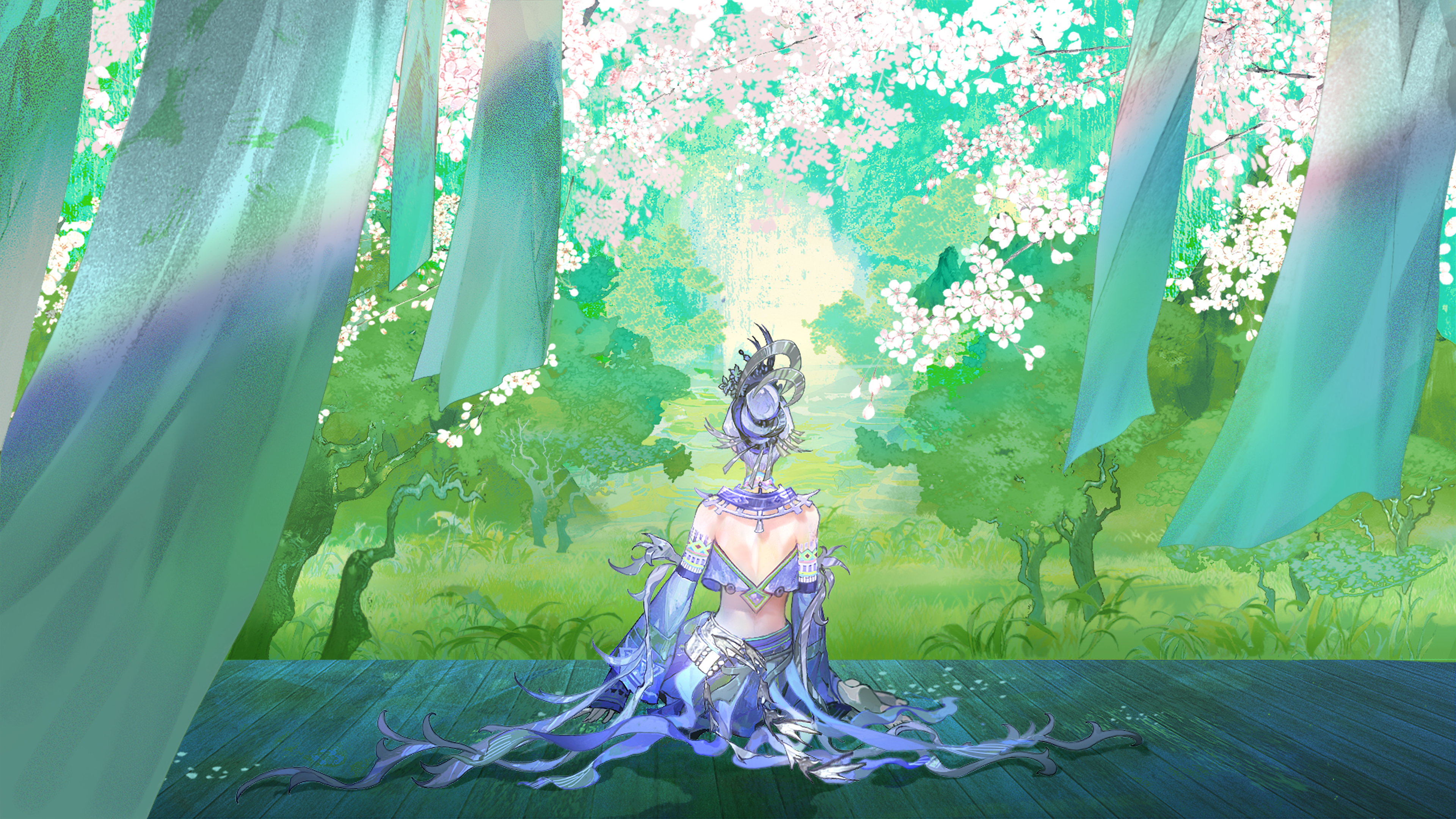 百鸟群飞成衣杨玉环银翎春语取材自苗族神话丨英雄考究