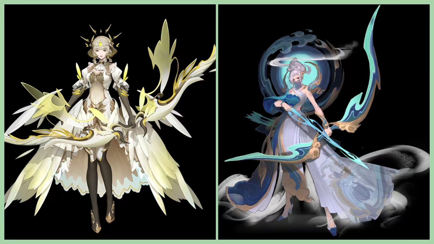 太多的联系,新皮肤以光翼一族为模板,打造了一个"四翼天使神"的新形象