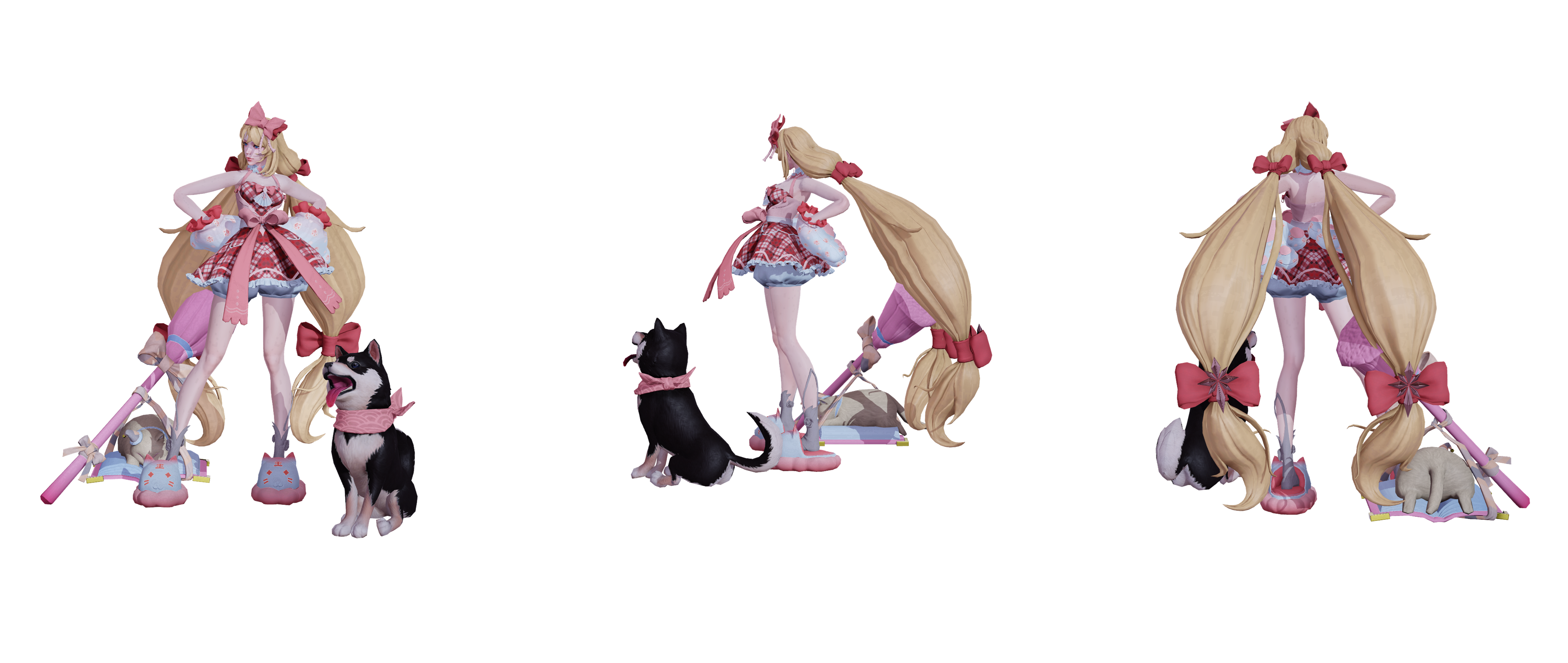 大乔猫狗日记星元皮肤投稿,白色连衣裙很唯美,炫彩设计很亮眼