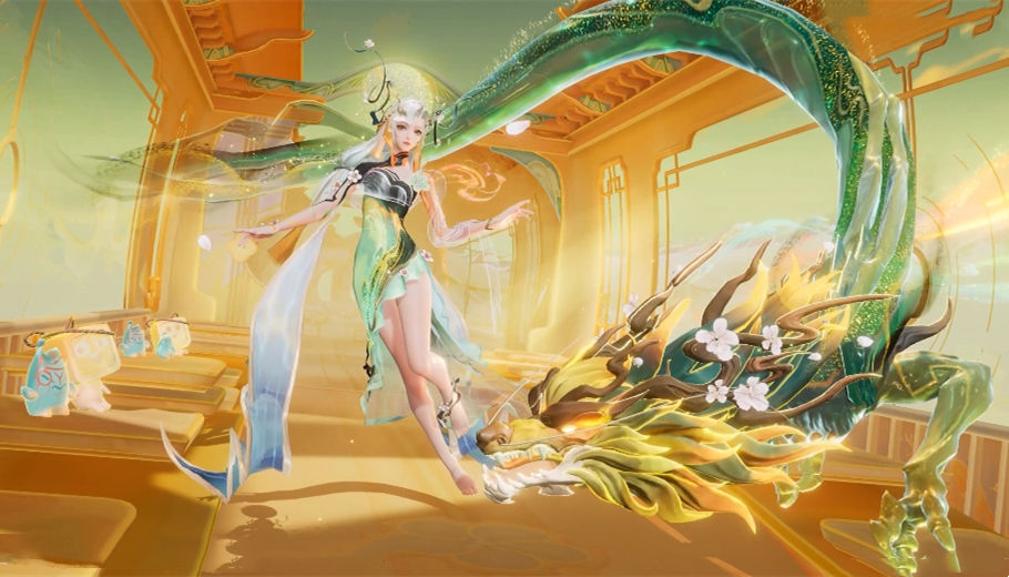 大乔龙年限定忆丹青山水画配神龙特效最低入手价532点券