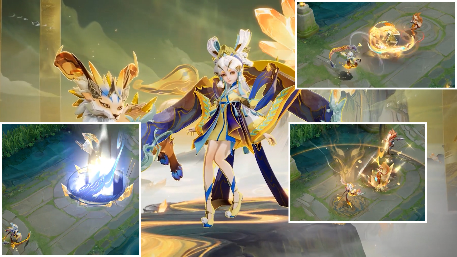 小乔的兔年限定皮肤是以灵兽【乘黄】为主题展开,作为个突破你时间