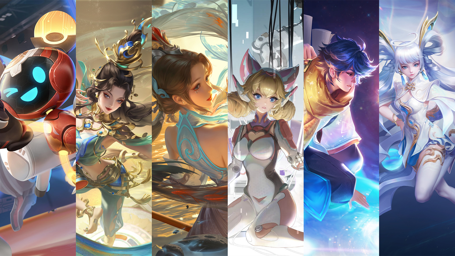 貂蝉-遇见胡旋,大乔-白鹤梁神女,妲己-时之彼端,庄周-云端筑梦师