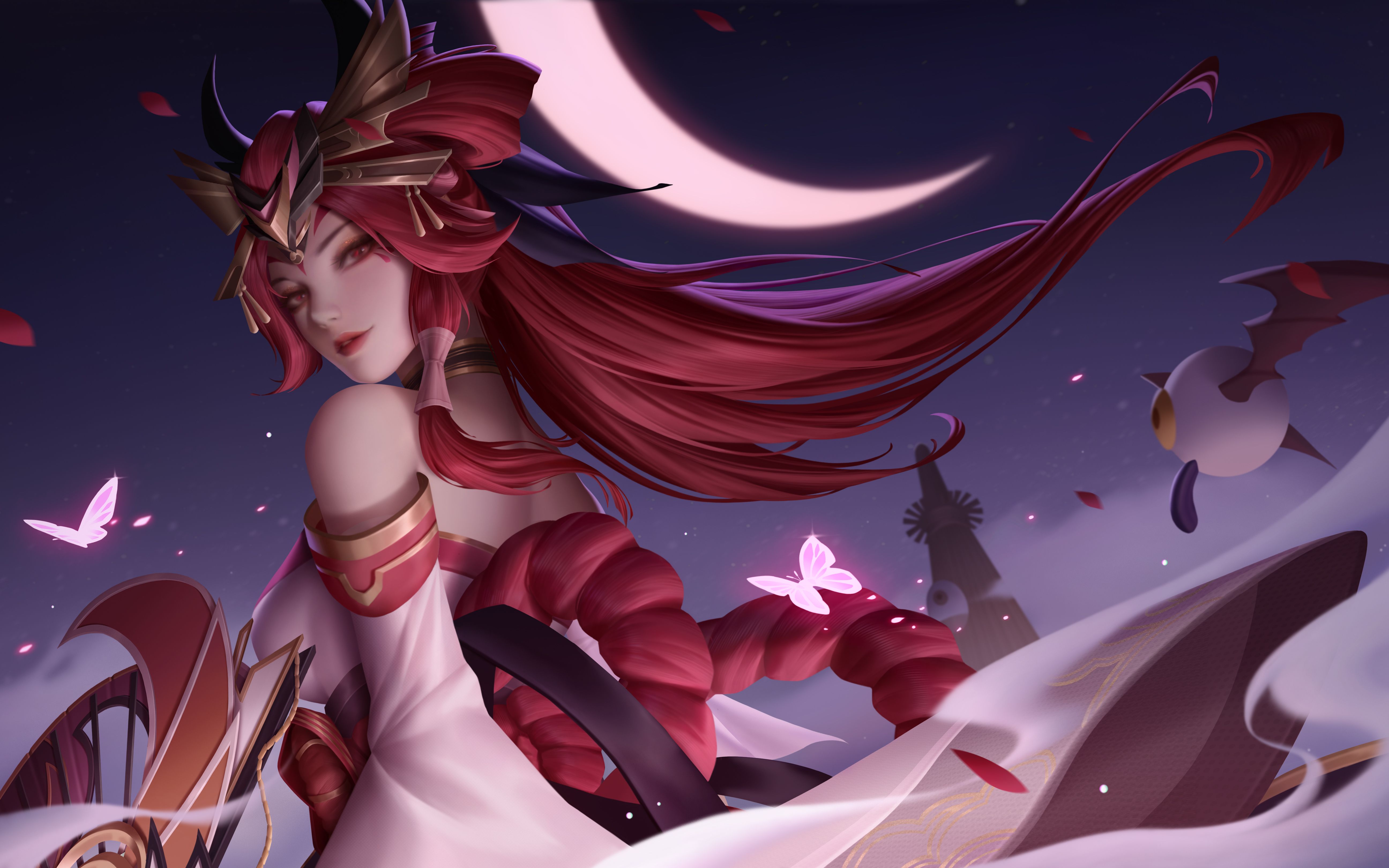 《古今物语》的第三款皮肤,不知火舞-绯月行是传说限定皮肤,首周售价